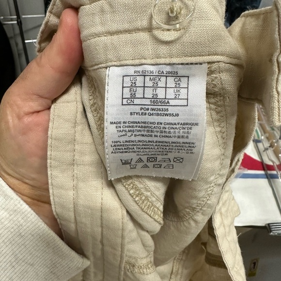 Guess Tan Cargo Pants with Drawstring Waist and Adjustable Legs - Picture 5 of 5